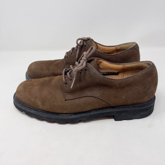 Rockport 9.5 Brown Suede Leather Northfield Waterproof Derby Oxford Vibram Sole main image 10